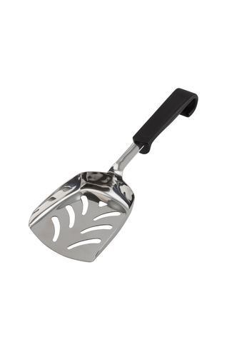 Genware Plastic Handle Chip Scoop Black