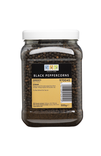 Pepper Black Whole TL Jar 6x500g 970045