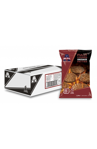Big Al's Fully Cooked Sausage Patties (2x 38-40 patties x55g